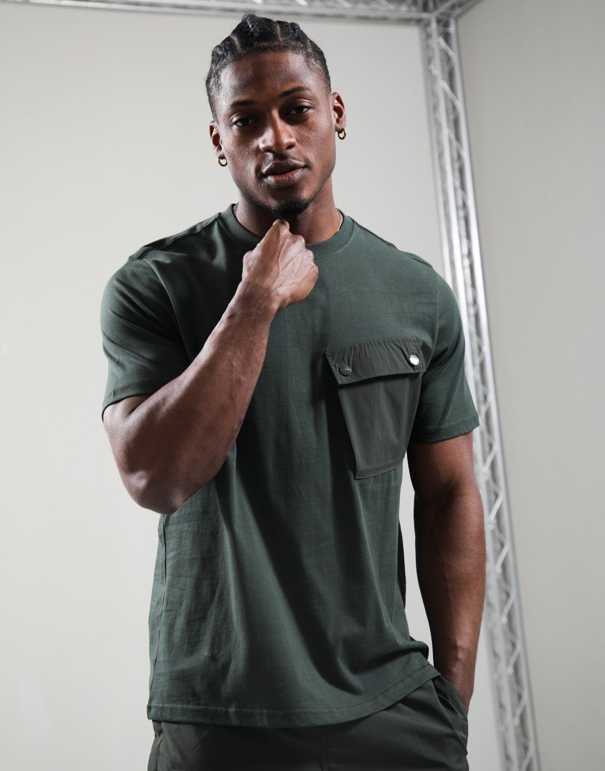 Weekend Offender Adrar T-Shirt Black Forest Green