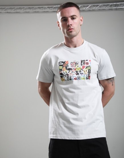 Weekend Offender Badges T-Shirt Silver