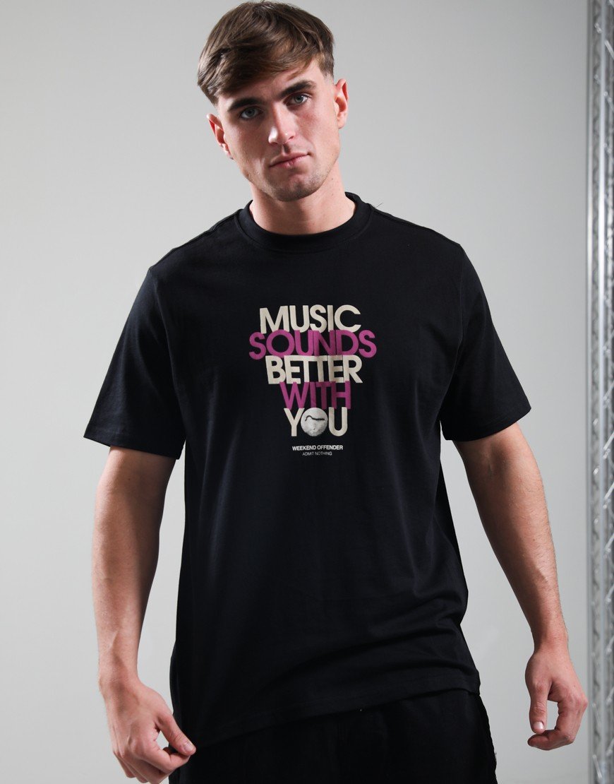 Weekend Offender Bangalter Graphic T-Shirt Black