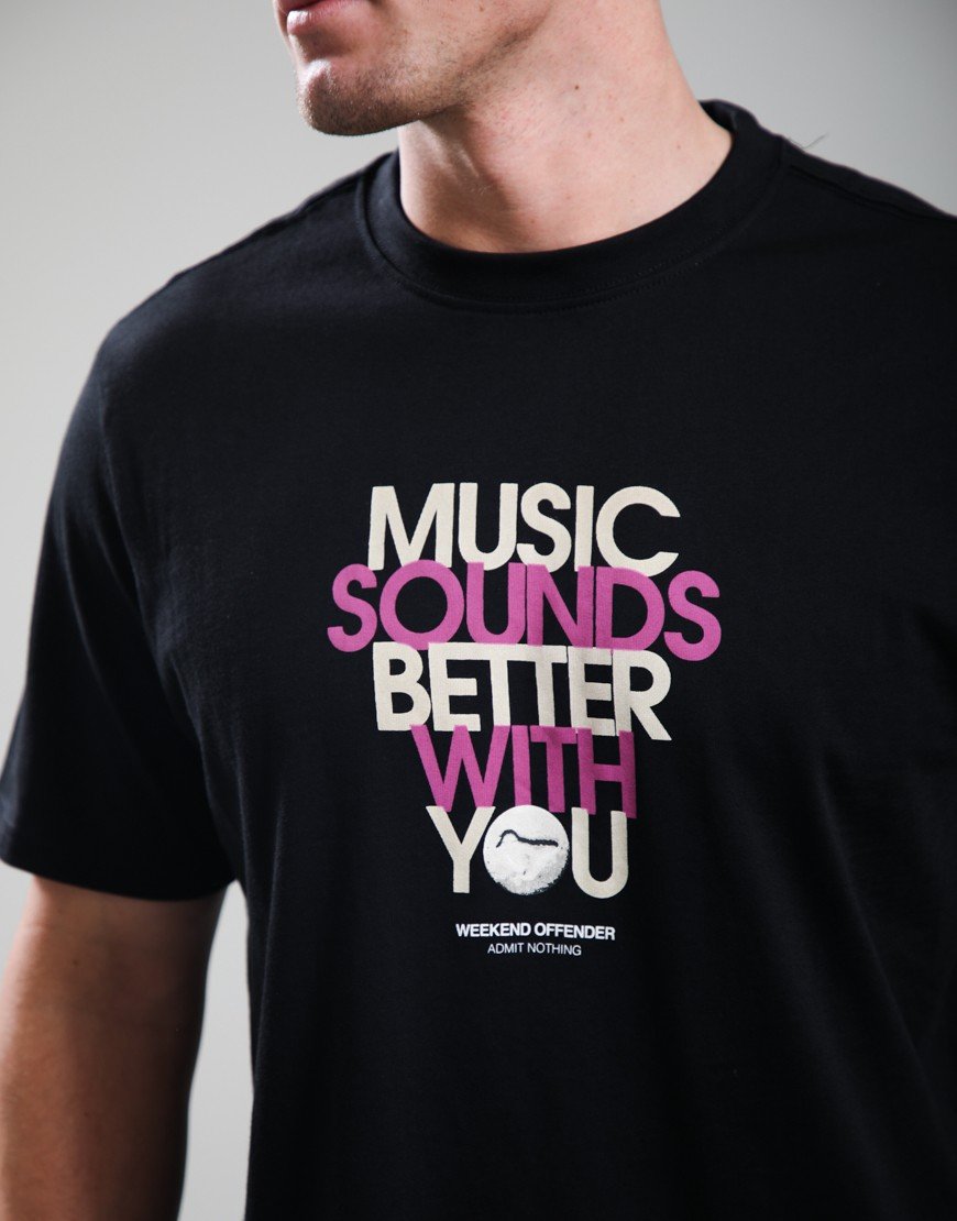 Weekend Offender Bangalter Graphic T-Shirt Black