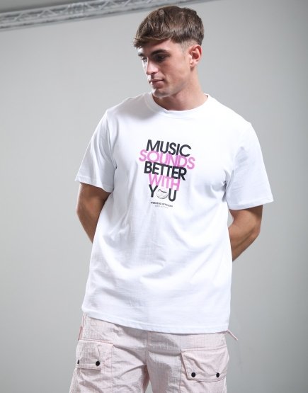 Weekend Offender Bangalter Graphic T-Shirt White