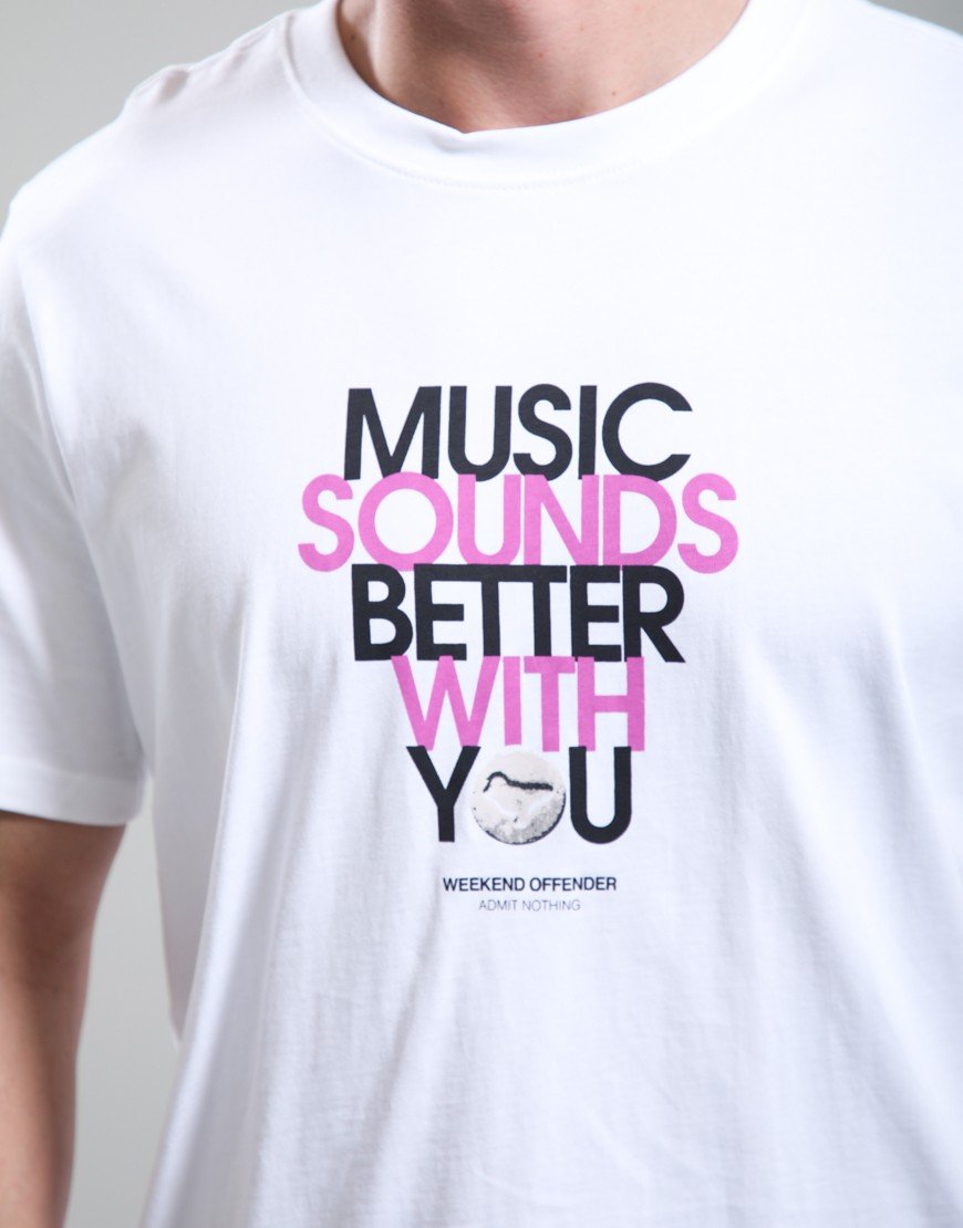 Weekend Offender Bangalter Graphic T-Shirt White