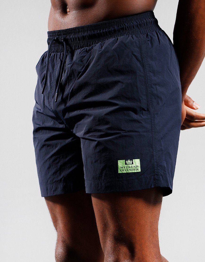 Weekend Offender Barios Swim Shorts Navy/Lime
