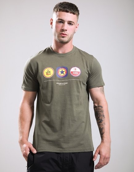 Weekend Offender Beer Mats T-Shirt Dark Green