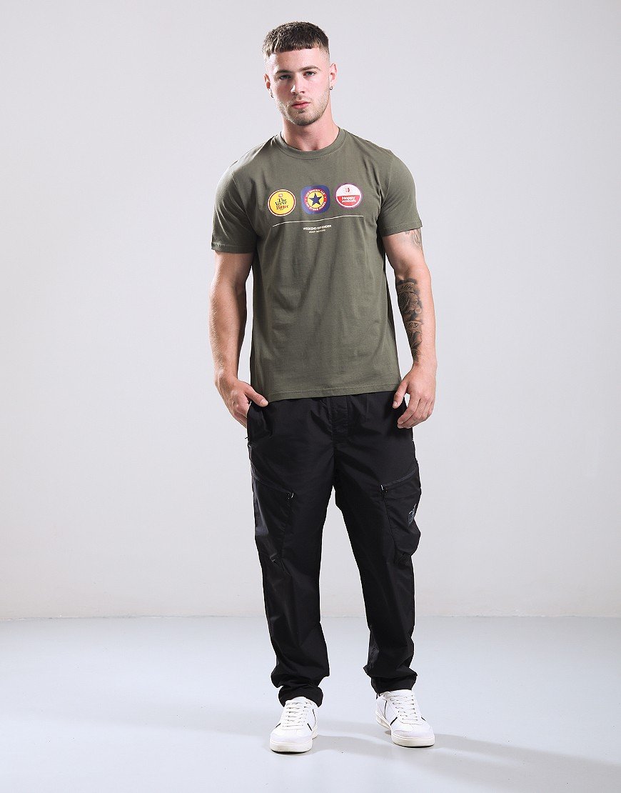 Weekend Offender Beer Mats T-Shirt Dark Green