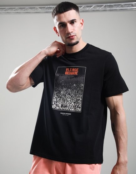 Weekend Offender Behave Graphic T-Shirt Black