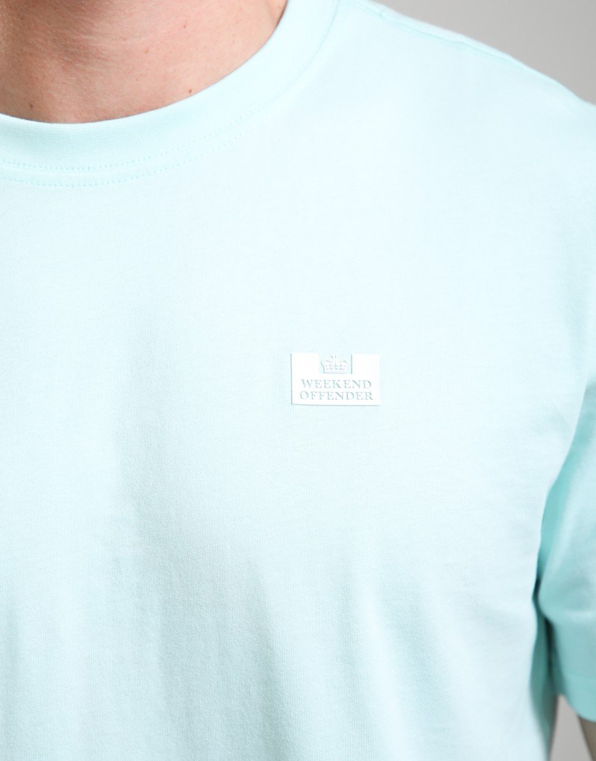 Weekend Offender Bridgetown T-Shirt Aquatic/White