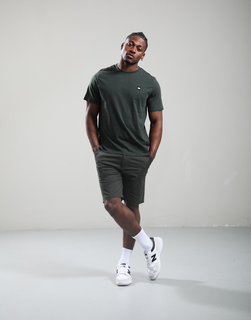 Weekend Offender Brooklands T-Shirt Black Forest Green