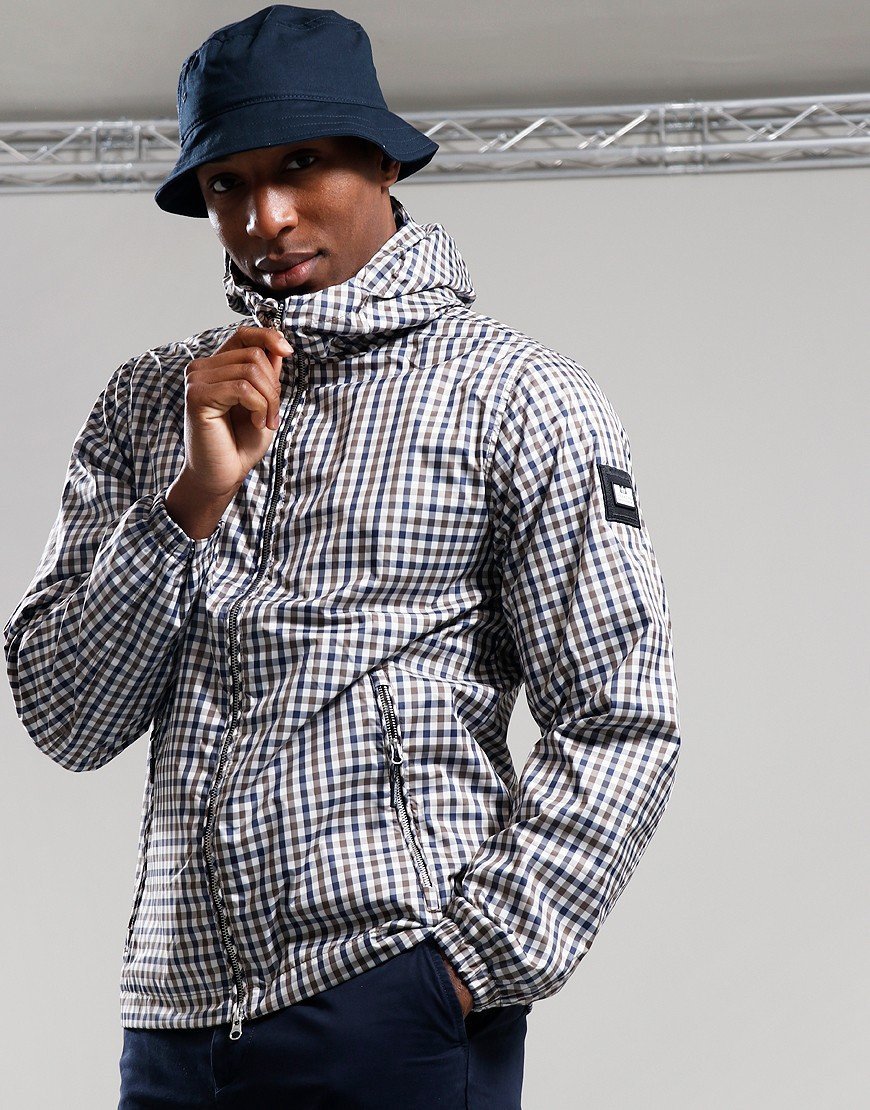 Weekend Offender Campania Check Windbreaker Jacket Mid House Check
