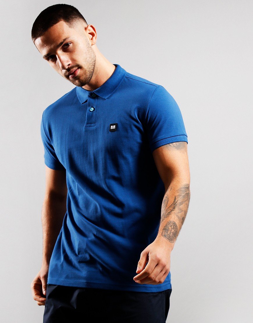 Weekend Offender Caneiros Polo Shirt Deep Blue