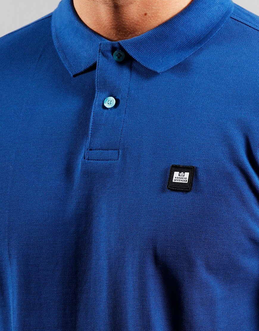 Weekend Offender Caneiros Polo Shirt Deep Blue