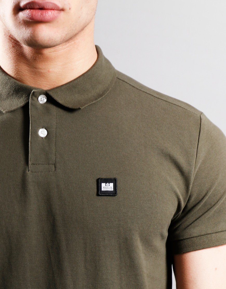 Weekend Offender Caneiros Polo Shirt Dark Green 