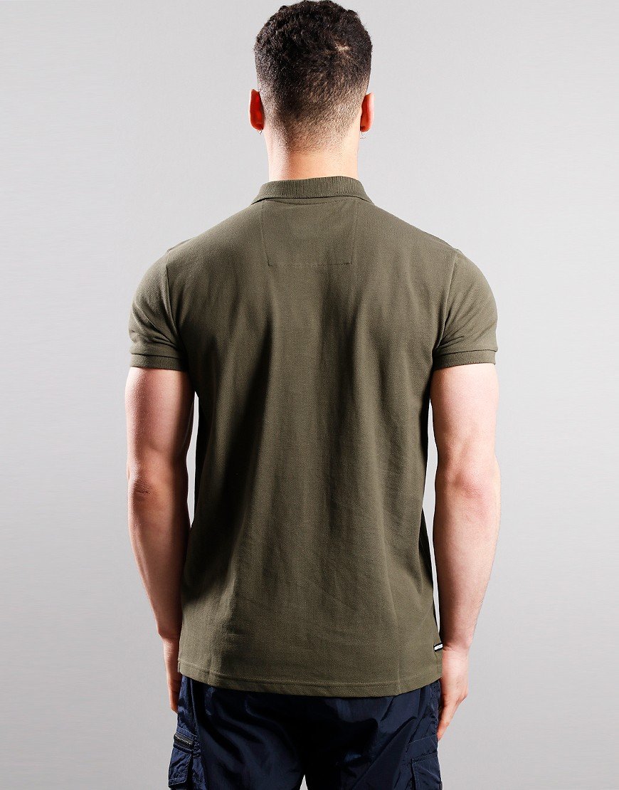 Weekend Offender Caneiros Polo Shirt Dark Green 