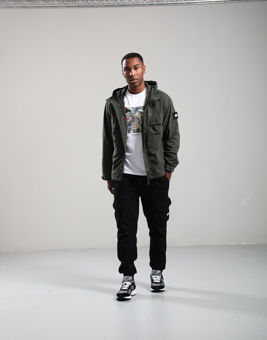 Weekend Offender Caracas Field Jacket Black Forest Green
