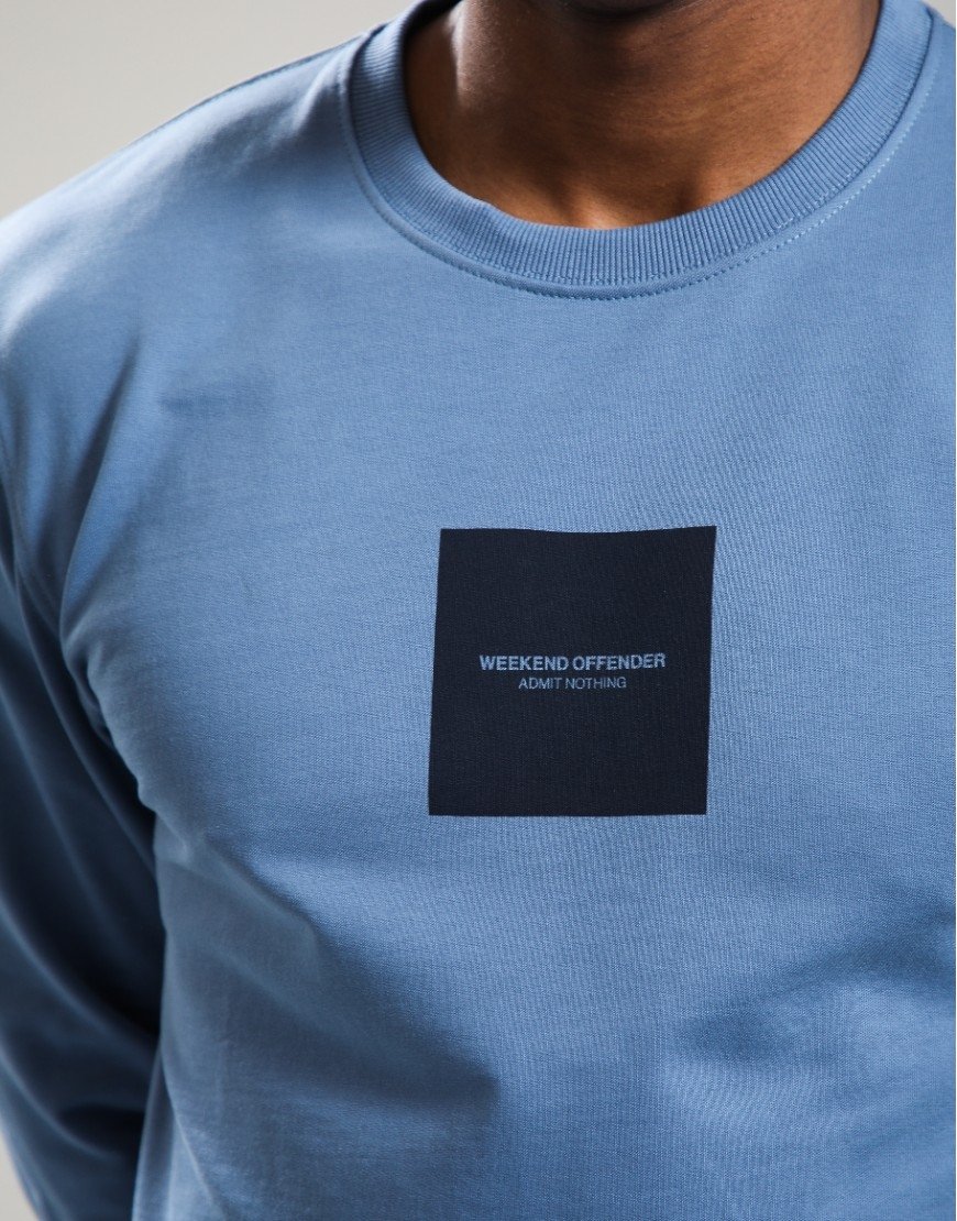 Weekend Offender Carinthia Crew Sweat Thunder Blue/Navy