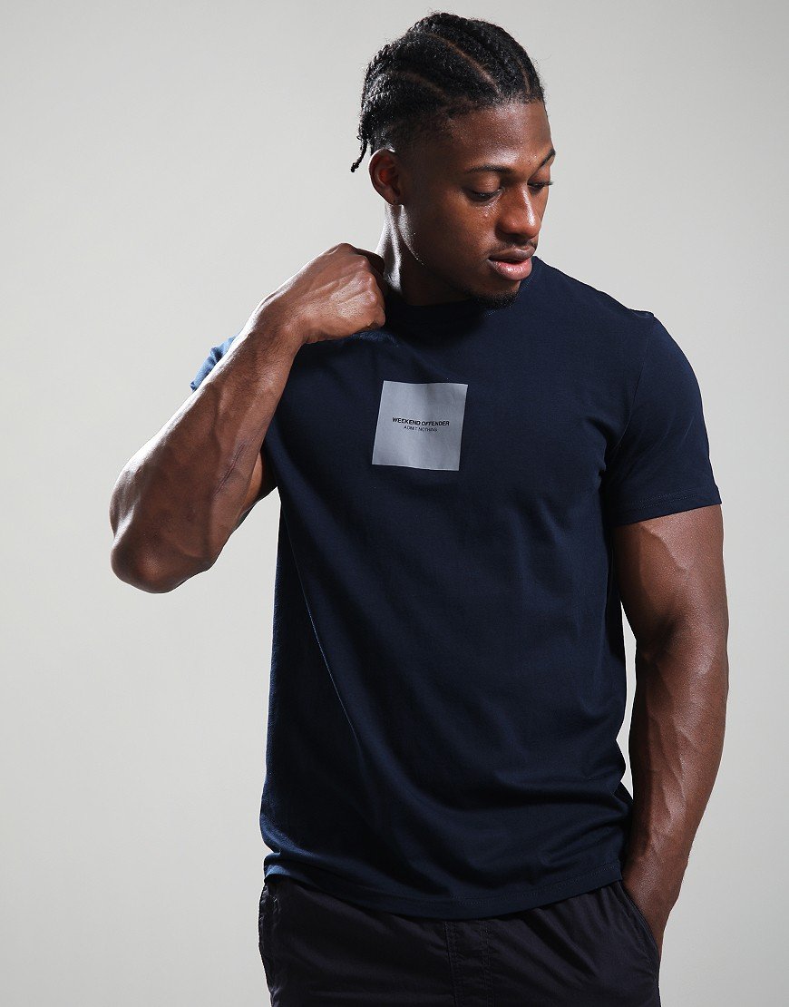 Weekend Offender Carinthia T-Shirt Navy/Mid Grey