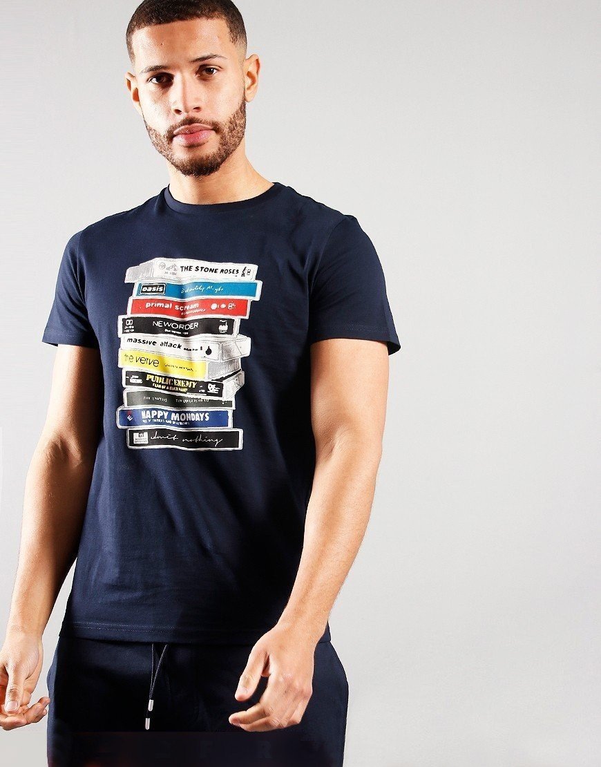 Weekend Offender Cassettes T-Shirt Navy