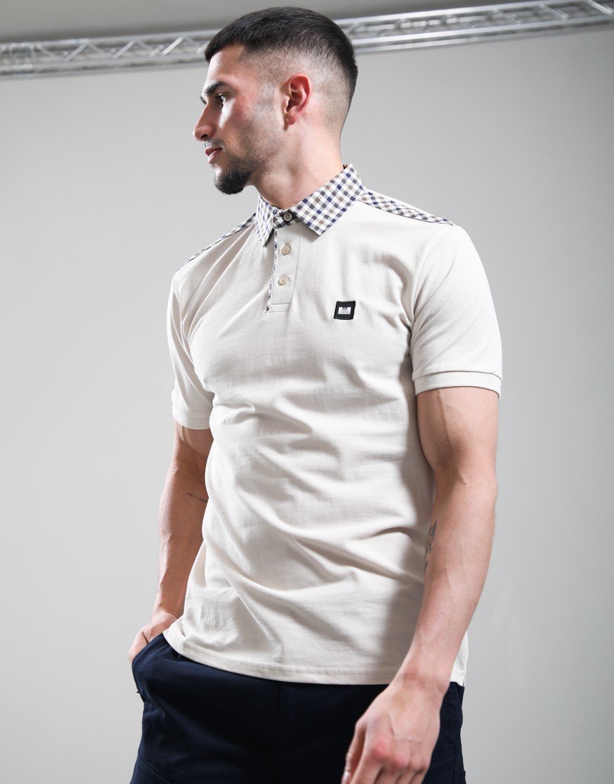 Weekend Offender Costa Polo Shirt Cement
