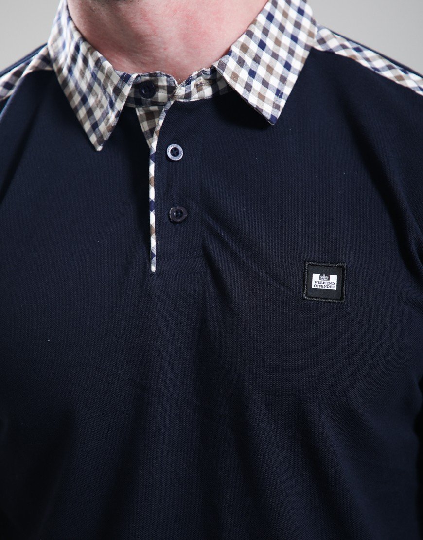 Weekend Offender Costa Polo Shirt Navy