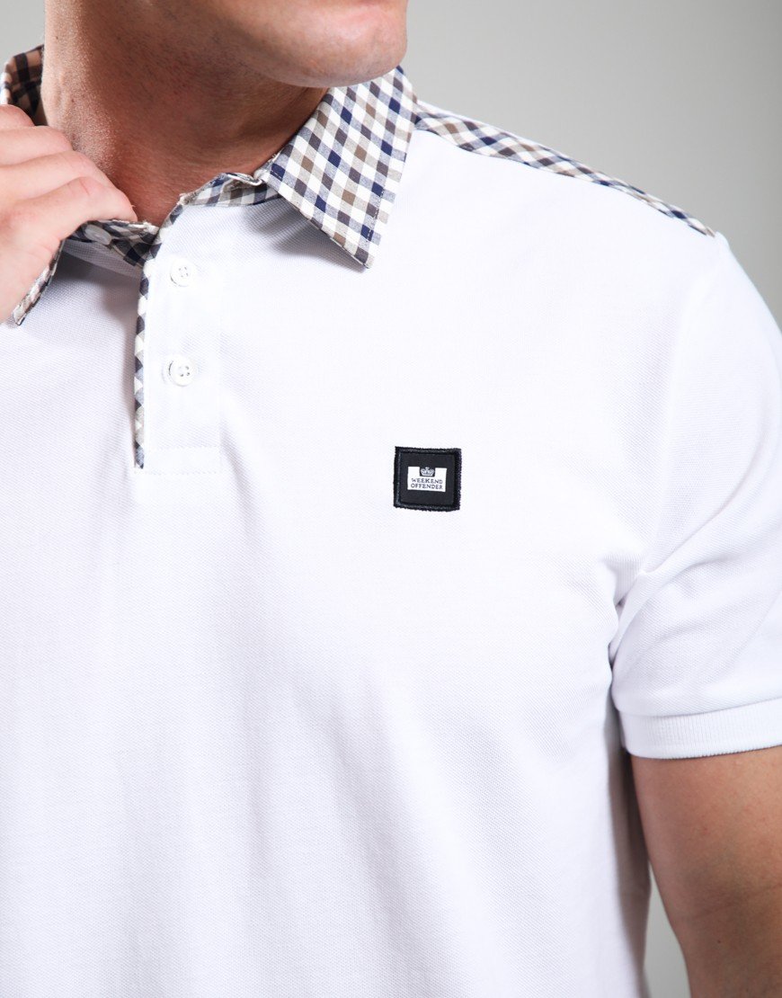 Weekend Offender Costa Polo Shirt White