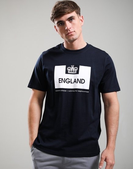 Weekend Offender England Country Series T-Shirt Navy