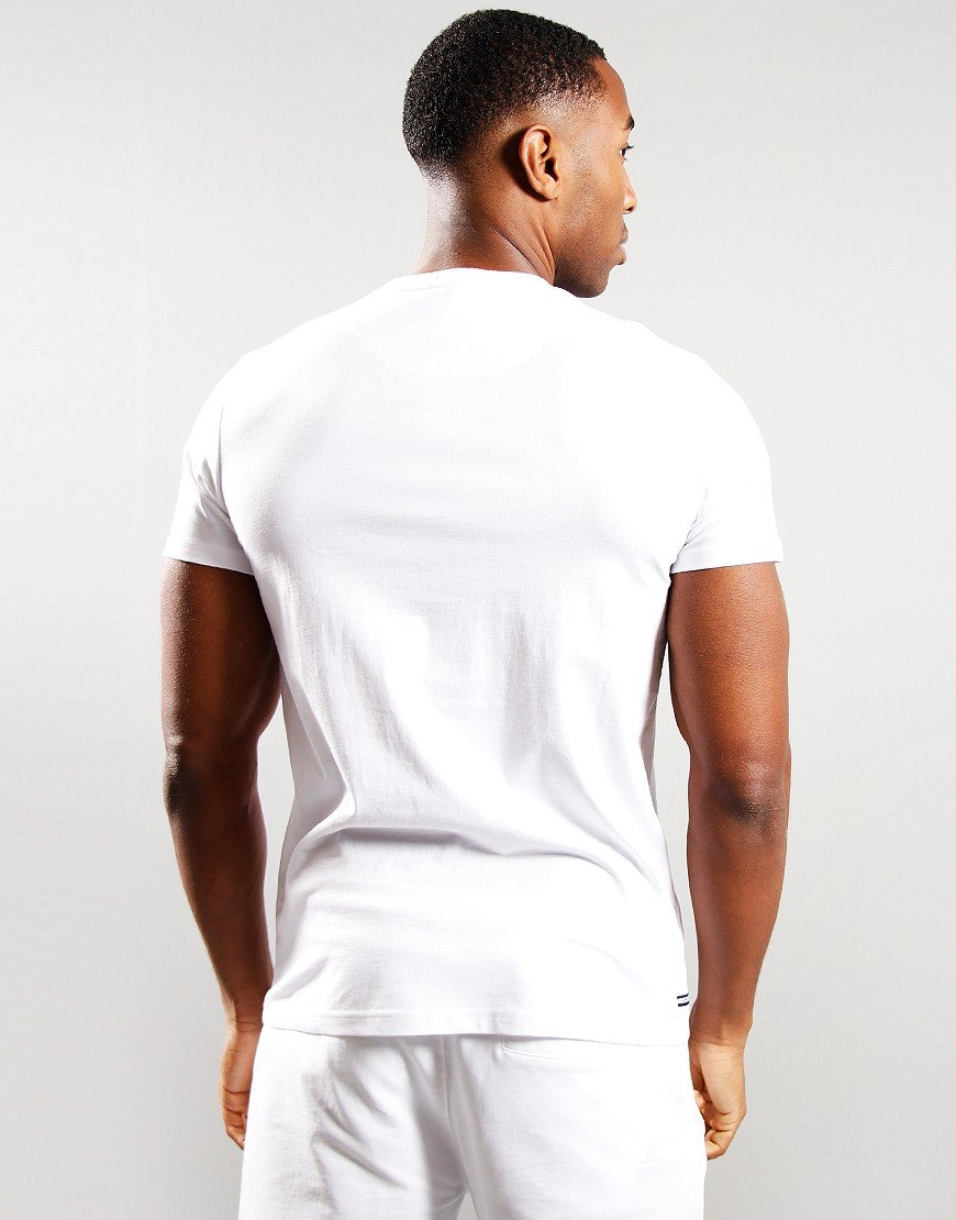 Weekend Offender Crossword T-Shirt White/Navy/Skymist