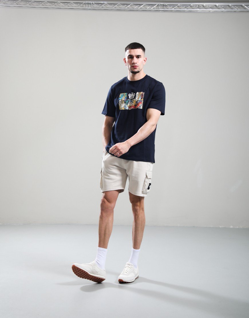 Weekend Offender D'Arblay Graphic T-Shirt Navy