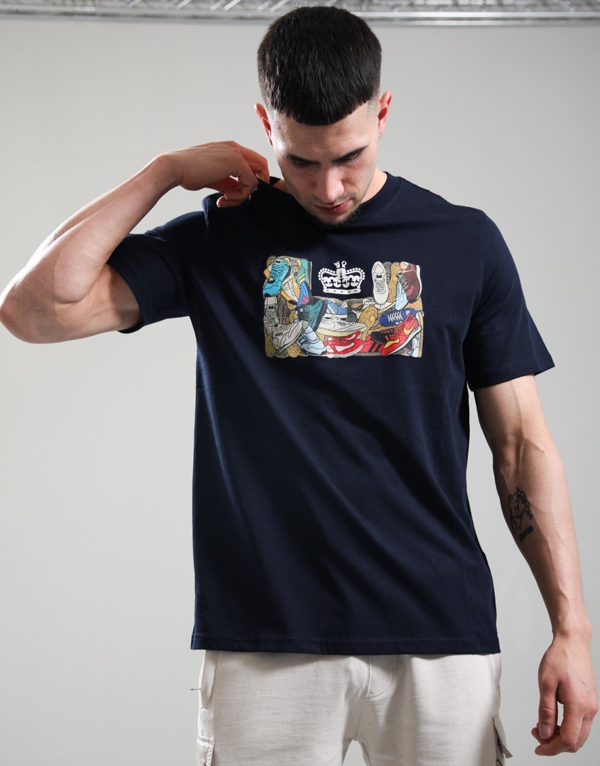 Weekend Offender D'Arblay Graphic T-Shirt Navy