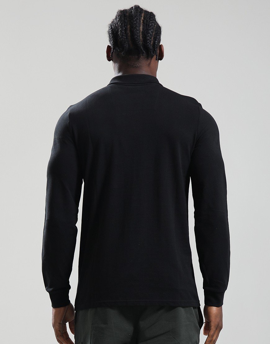 Weekend Offender Dice Long Sleeve Polo Shirt Black