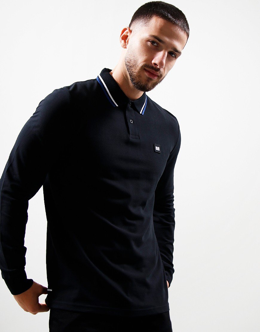 Weekend Offender Drills Polo Shirt Black /Electro/White