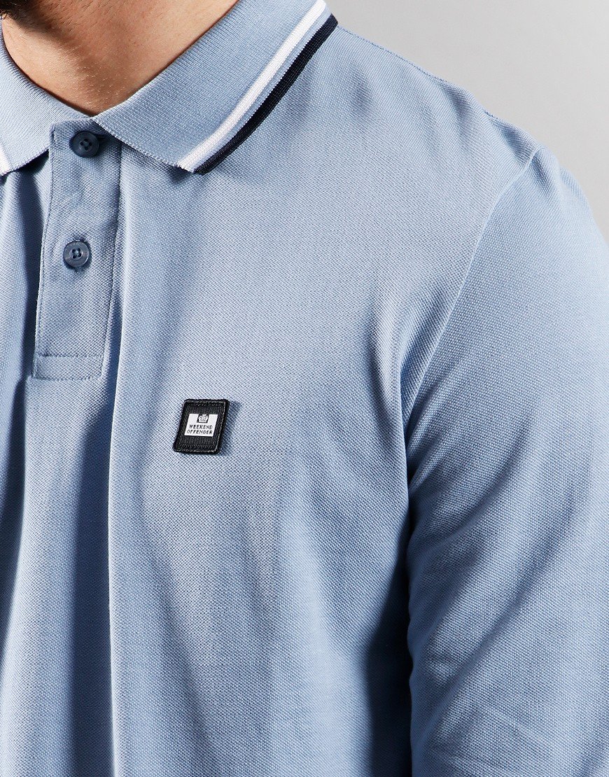 Weekend Offender Drills Polo Shirt Blue Haze