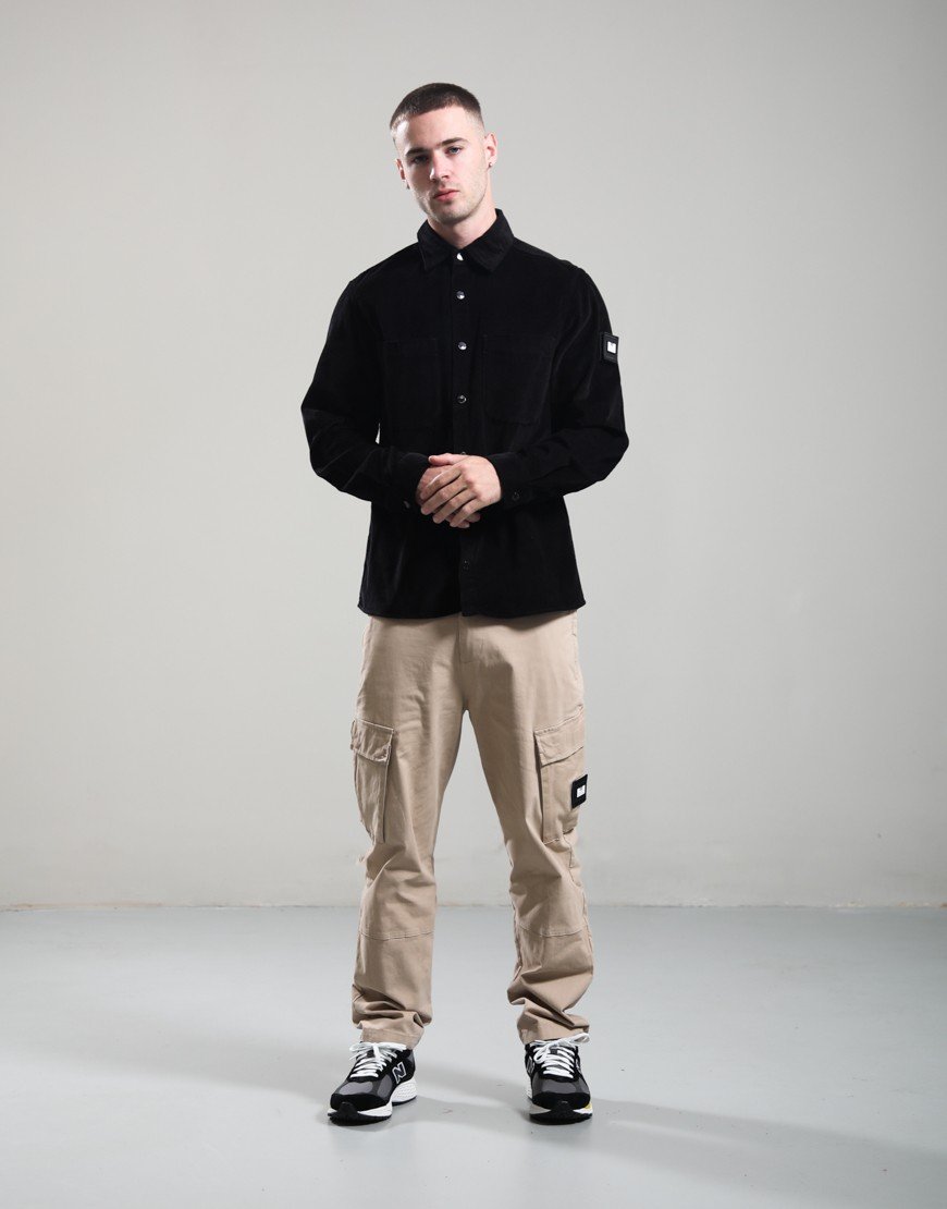 Weekend Offender Erding Cord Overshirt Black
