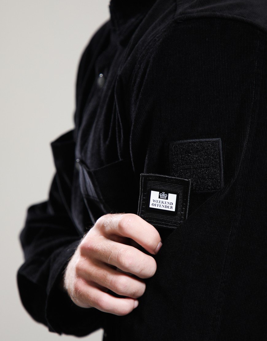Weekend Offender Erding Cord Overshirt Black