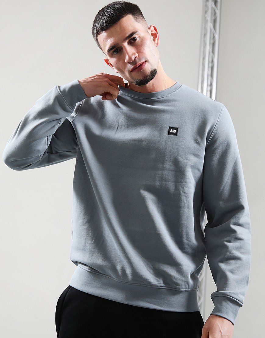 Weekend Offender Ferrer Crew Sweat Porpoise Grey