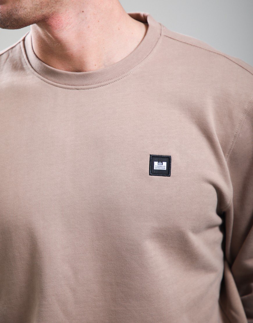 Weekend Offender Ferrer Crew Sweat Driftwood