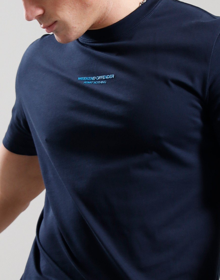 Weekend Offender Fun Factory T-Shirt Navy/Bright Aqua