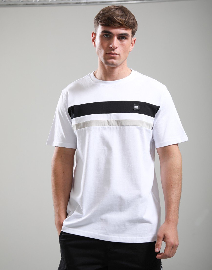 Weekend Offender Golding T-Shirt White/Greige/Black
