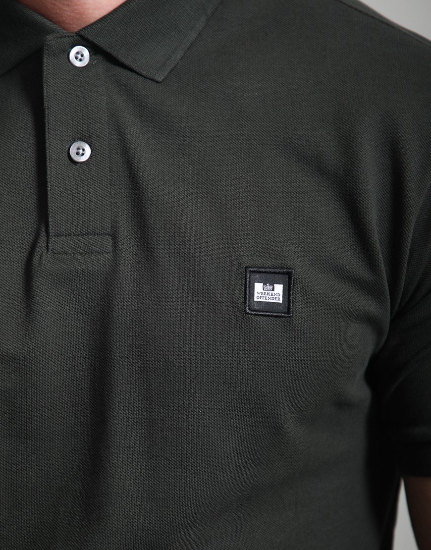 Weekend Offender Heathcote Polo Shirt Black Forest