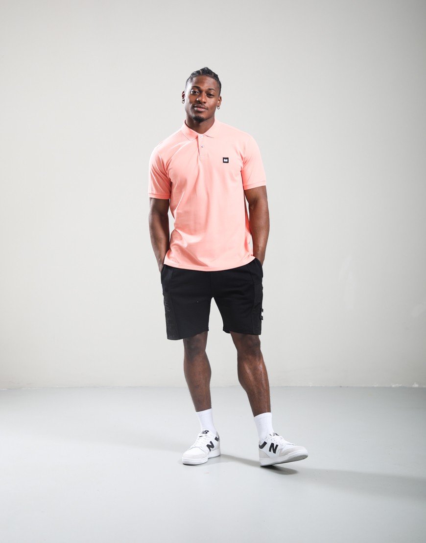 Weekend Offender Heathcote Polo Shirt Coral