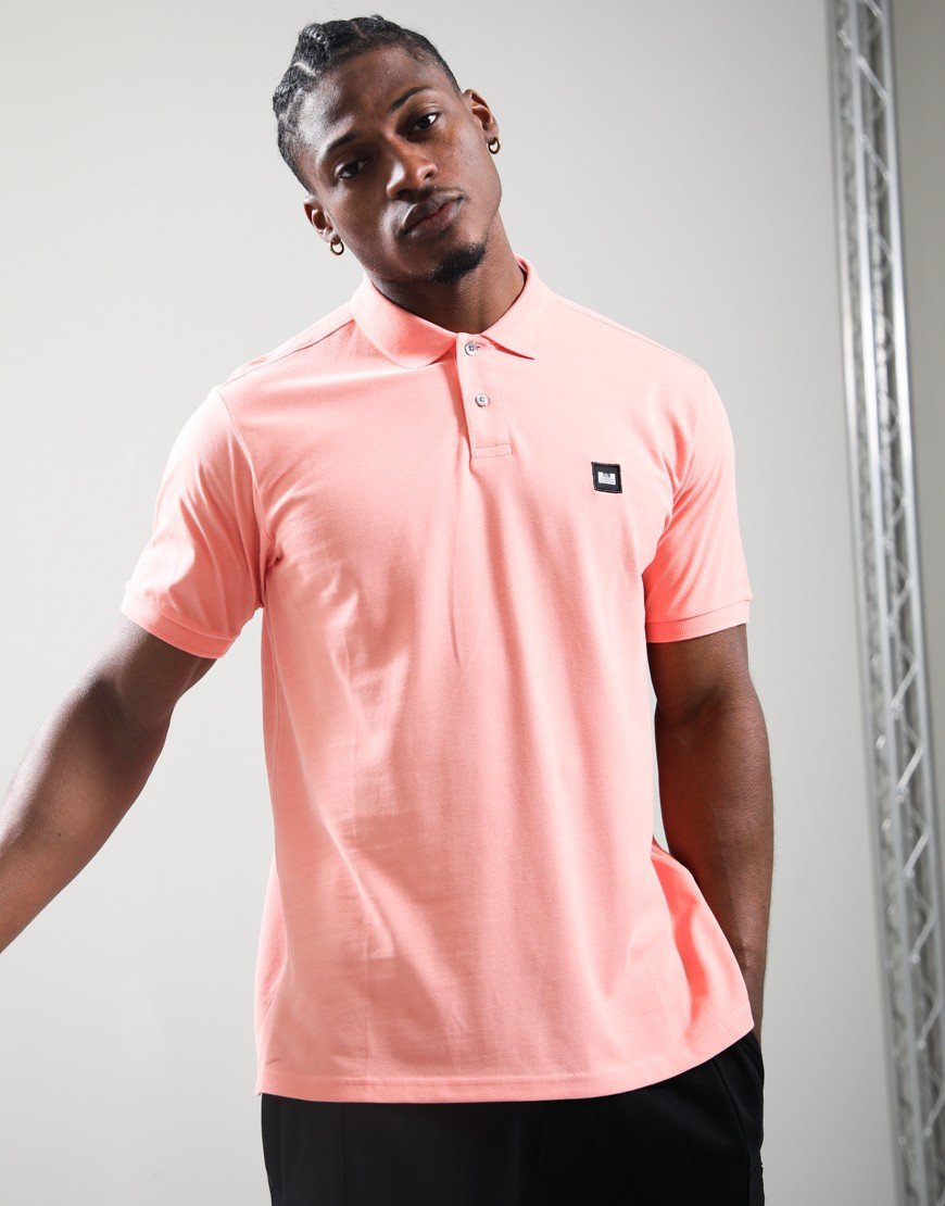 Weekend Offender Heathcote Polo Shirt Coral