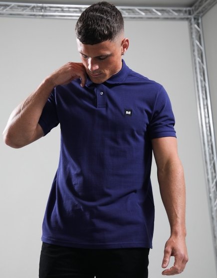 Weekend Offender Heathcote Polo Shirt Dark Sapphire