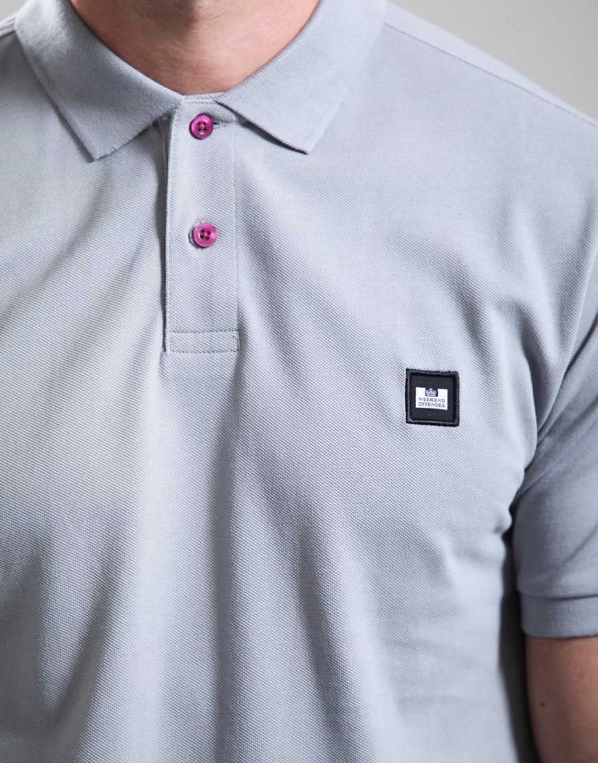 Weekend Offender Heathcote Polo Shirt Smokey