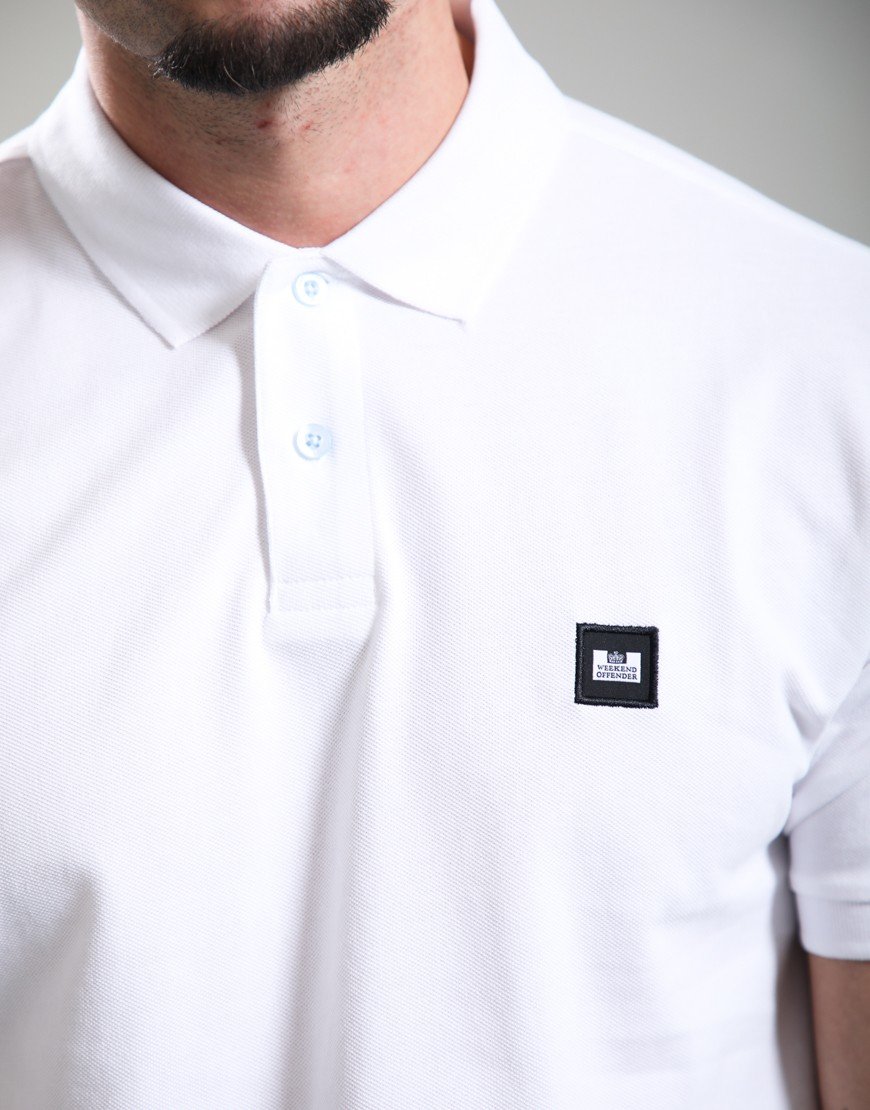 Weekend Offender Heathcote Polo Shirt White