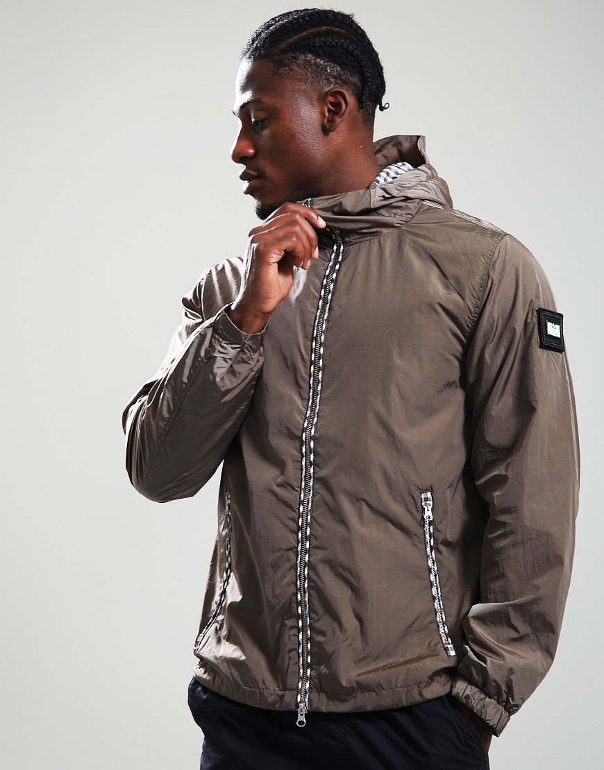 Weekend Offender Campania Check Jacket Tobacco