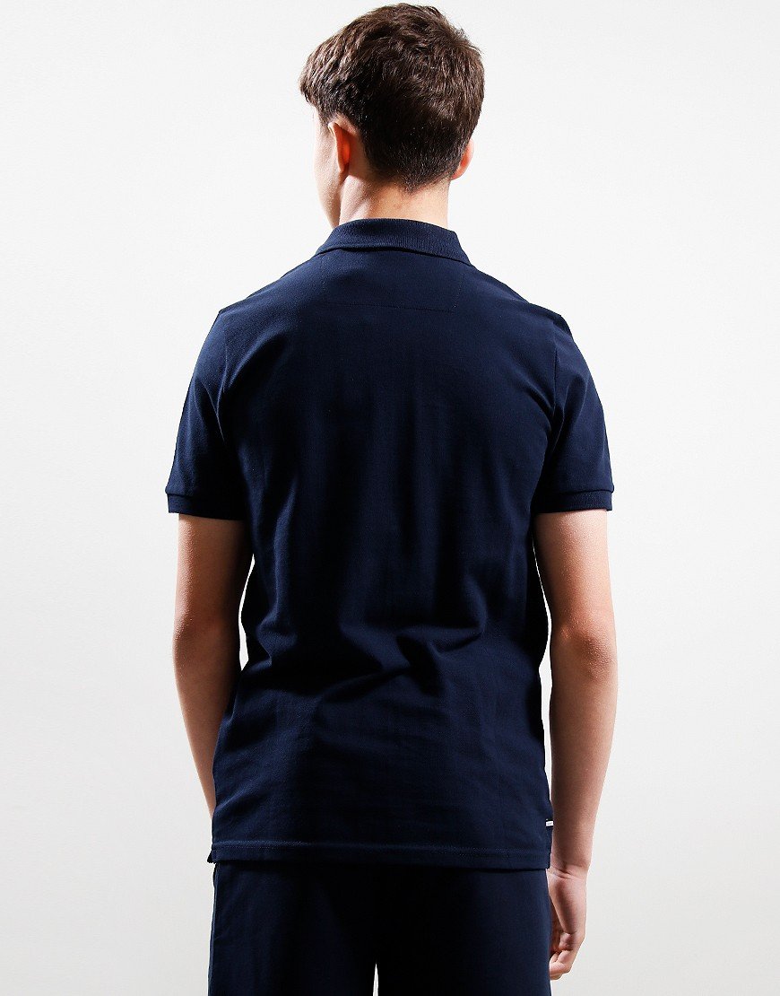 Weekend Offender Kids Colo Polo Shirt Navy/White