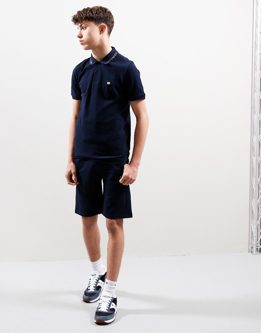 Weekend Offender Kids Colo Polo Shirt Navy/White