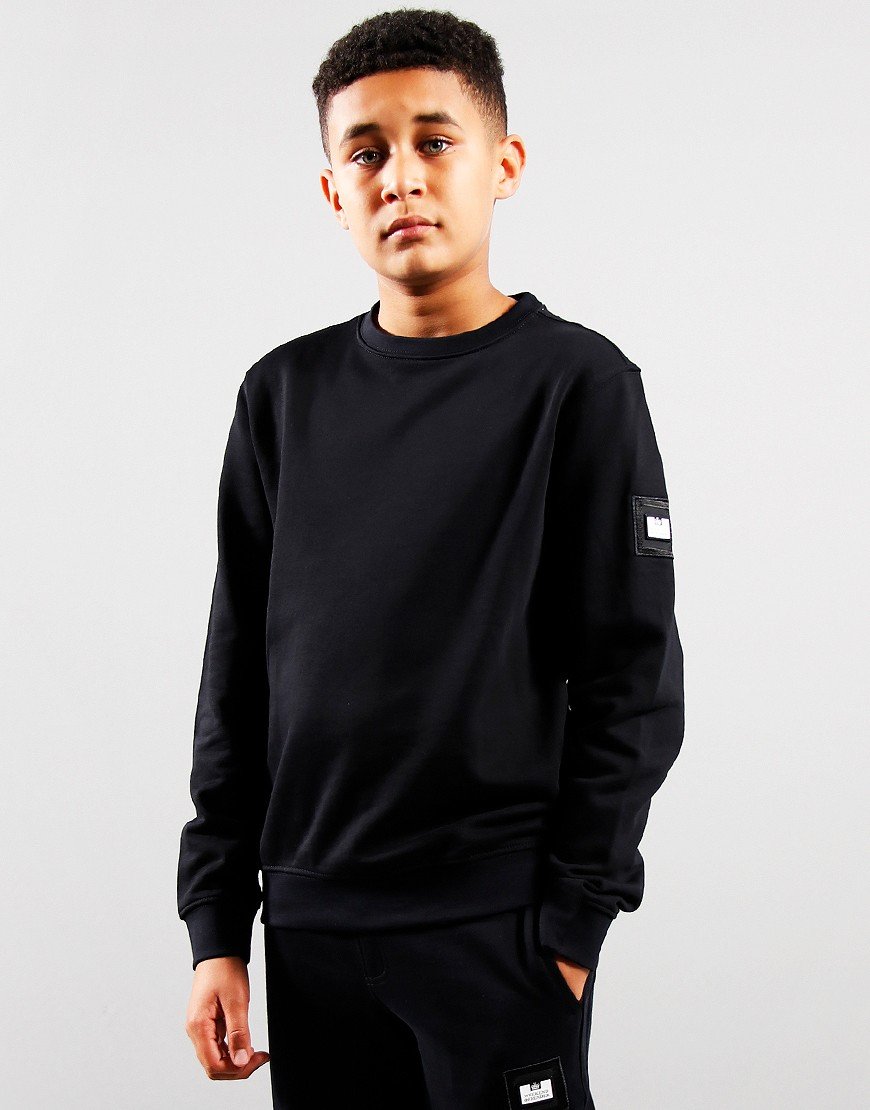 Weekend Offender Kids Juarez Crew Sweat Black