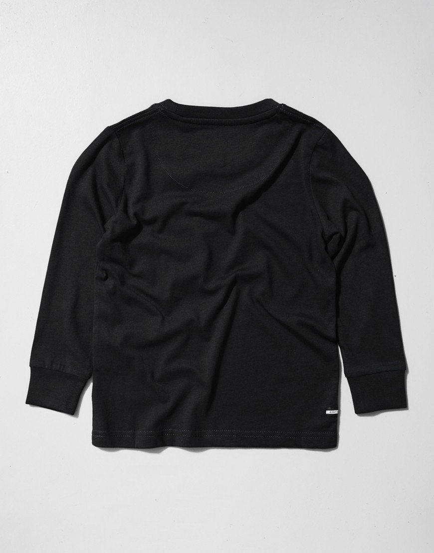 Weekend Offender Kids Werfen Long Sleeve T-Shirt Black/Silver