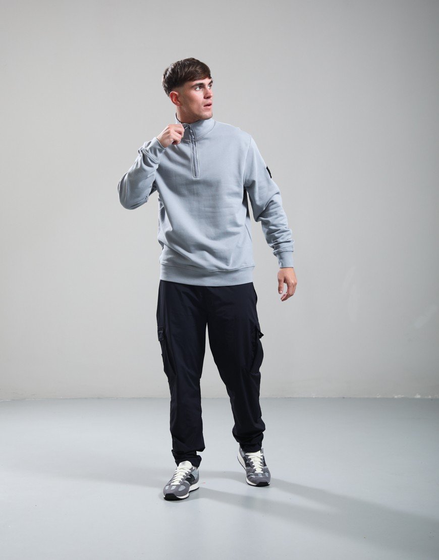 Weekend Offender Kraviz Quarter Zip Sweat Smokey