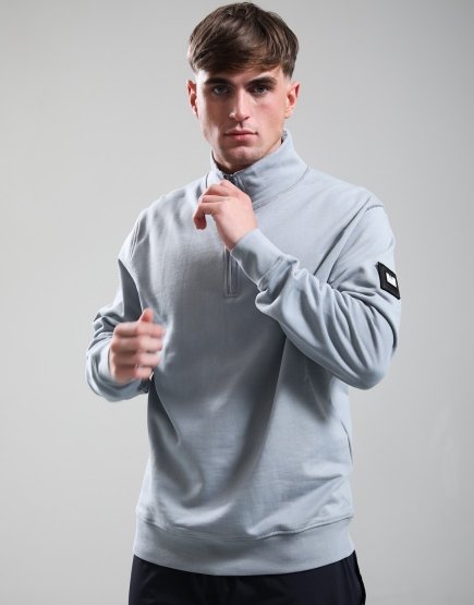 Weekend Offender Kraviz Quarter Zip Sweat Smokey